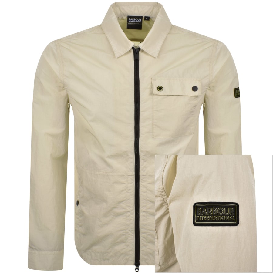 Barbour International Inline Overshirt Oyster